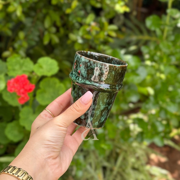 Verre beldi moucheté