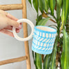 Mug blanc turquoise - Ajbir