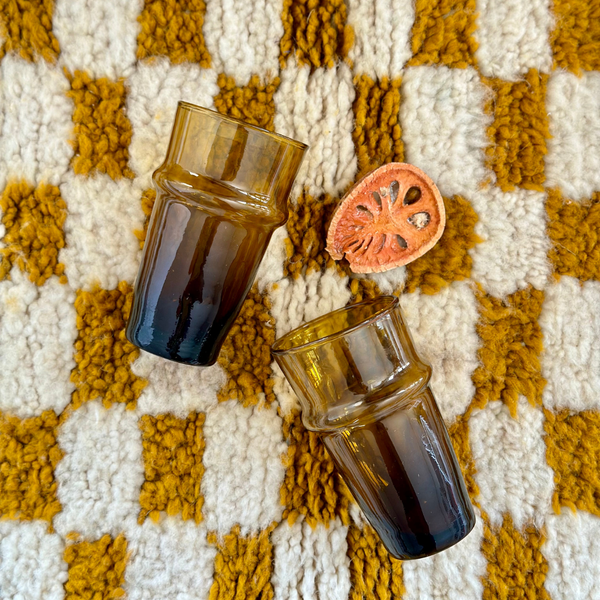 Verre à jus beldi marron 13cm