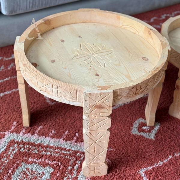 Table en bois traditionnelle artisanal Marocaine Grande