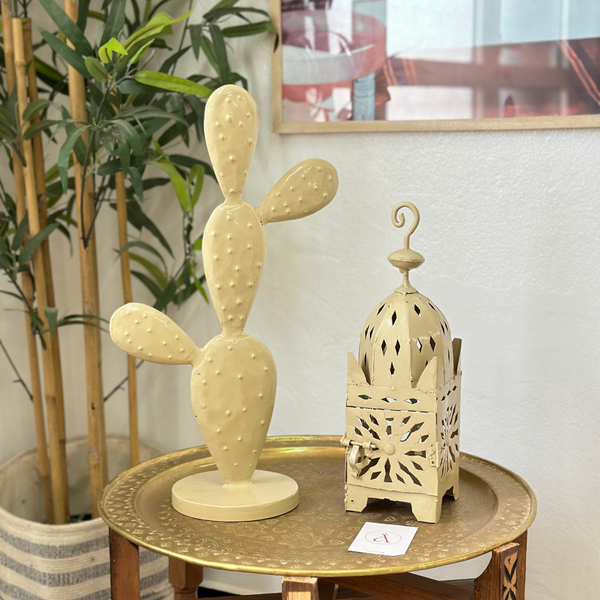 Grand Cactus en métal coloré