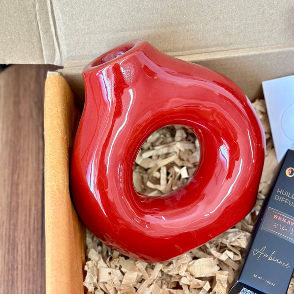 Coffret cadeau artisanal Cactus rouge