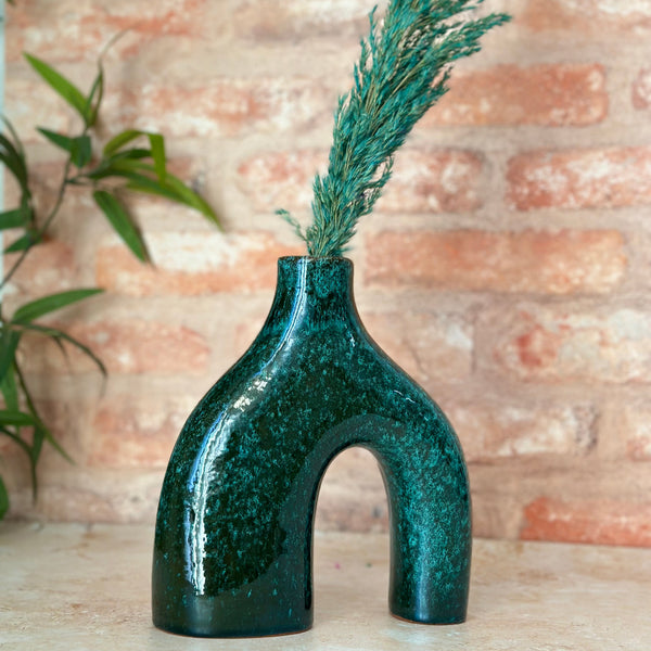 Vase artisanal Azul vernis moyen