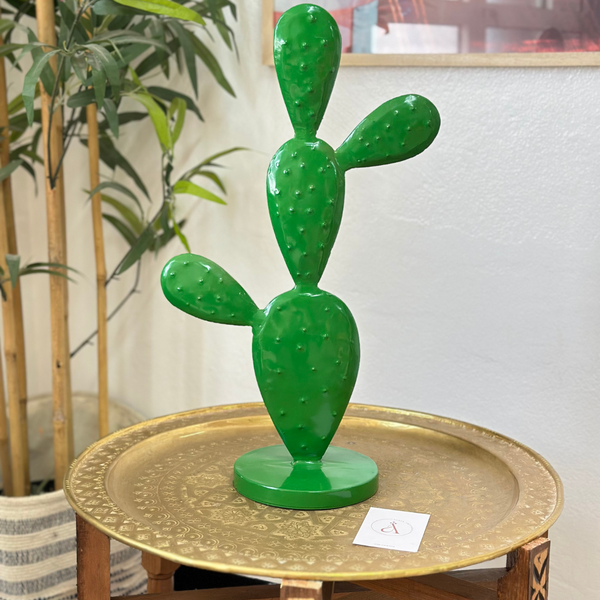 Grand Cactus en métal coloré