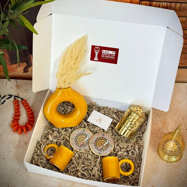 Coffret Cadeau Angola – Soleil & Tradition Dorée | Édition CAF 2025