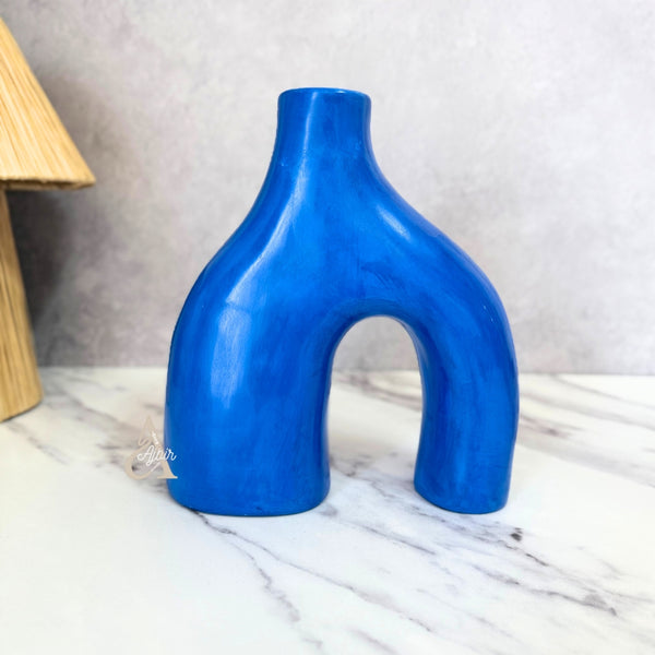 Vase artisanal Azul mat