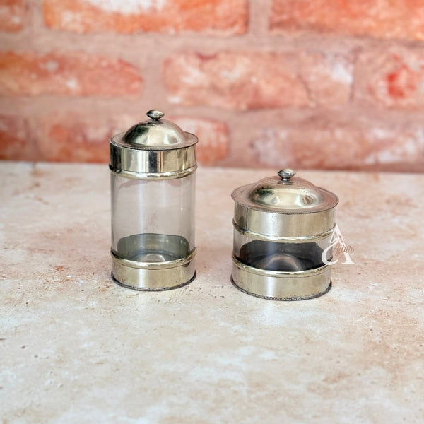 Boîte en laiton argenté