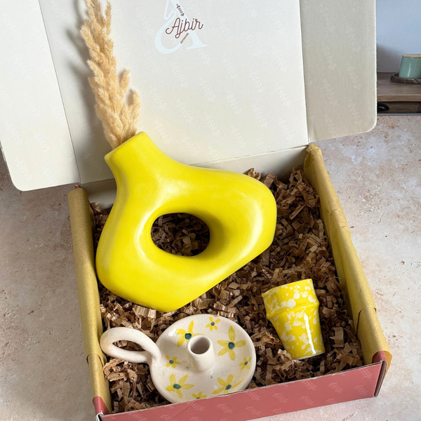 Coffret cadeau artisanal Tafsut Jaune