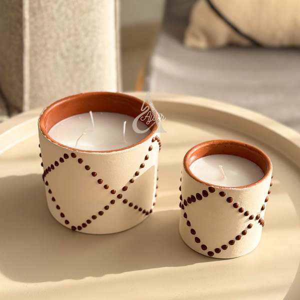 Bougie parfumée Musk en céramique artisanale