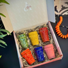Coffret cadeau artisanal verres colorés Tizwelt