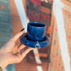 Tasse à café Asil en céramique artisanale avec sous-tasse