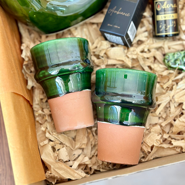 Coffret cadeau artisanal Aknari vert