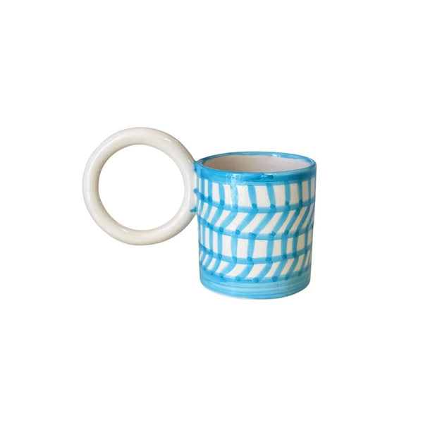Mug blanc turquoise - Ajbir