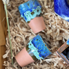 Coffret cadeau artisanal Tafoukt bleu moucheté