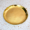 Plateau artisanale martelée en laiton doré petit