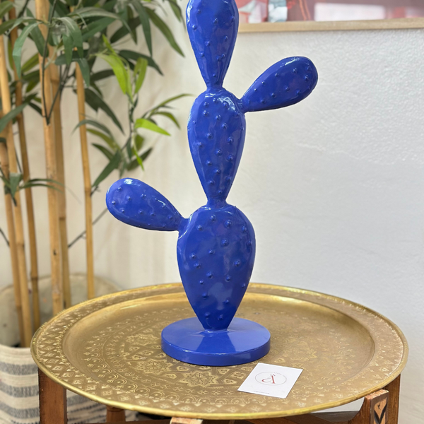 Grand Cactus en métal coloré