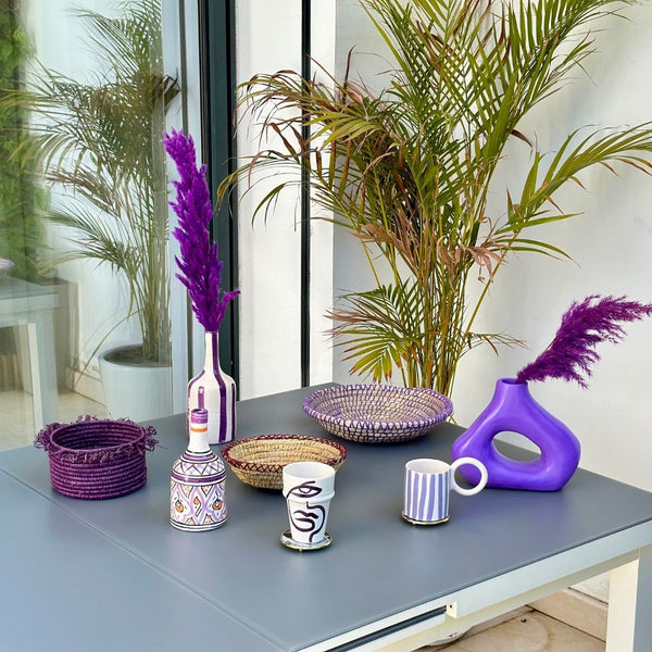 Mug rayé mauve - Ajbir