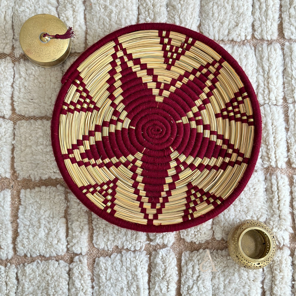 Plateau artisanal berbère Talount Titrit 45cm