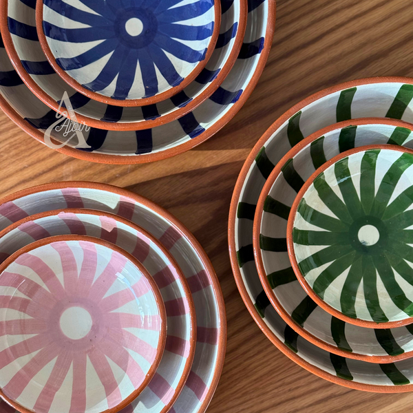 Set de 3 saladiers Tafoukt rayés