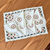 Set de table artisanal marocain brodé Tasilit – Service à thé (9pcs)