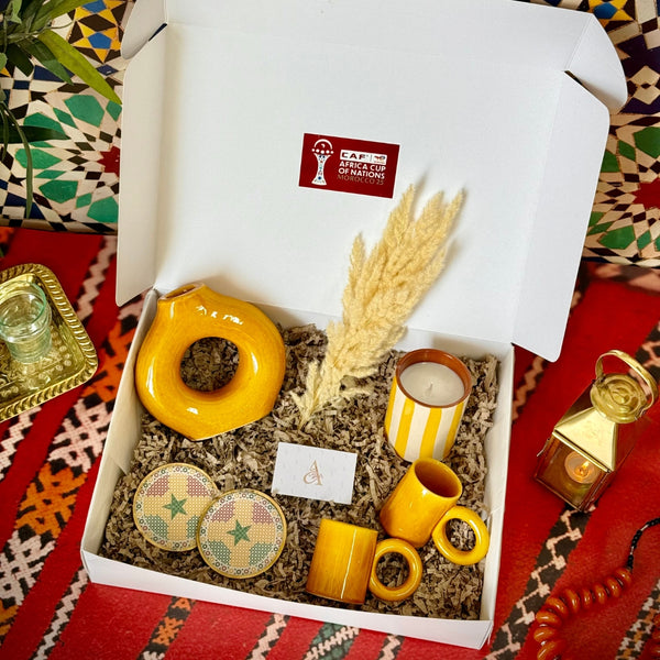 Coffret cadeau "Lumière du Mali" – Élégance artisanale | Édition CAN 2025