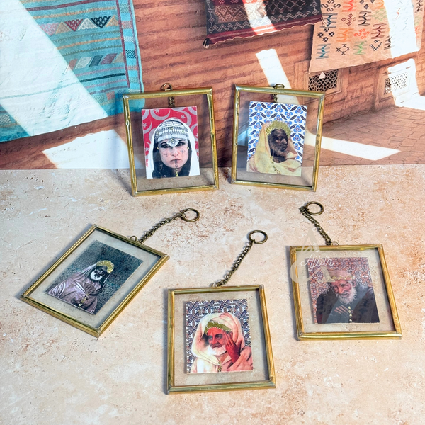 Cadre photo artisanal Adal en laiton et verre