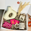 Coffret cadeau artisanal Louisa Crème et Fuschia
