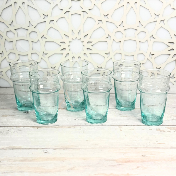 Set de 6 verres à thé beldi transparent 9cm