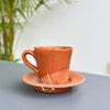 Tasse avec sous tasse terracota - Ajbir