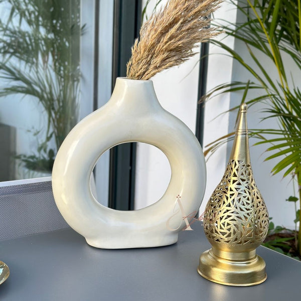 Bougeoir en laiton doré - Ajbir