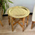 Table traditionnelle Marocaine en bois et laiton - Ajbir