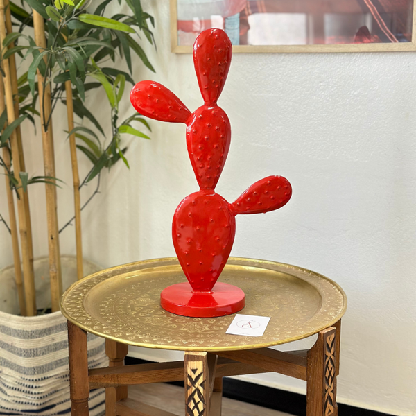 Grand Cactus en métal coloré