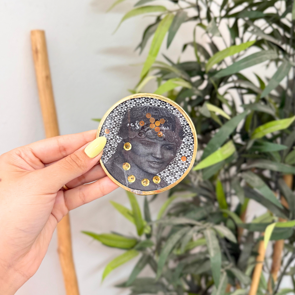 Sous tasse Bati à paillettes