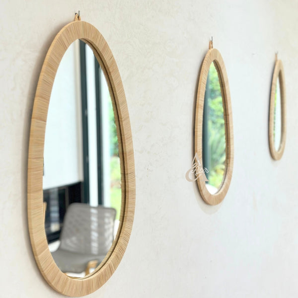 Miroir artisanal ovale (3 tailles)