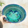 Grand Saladier Artisanal aux Motifs Nakch Marocain