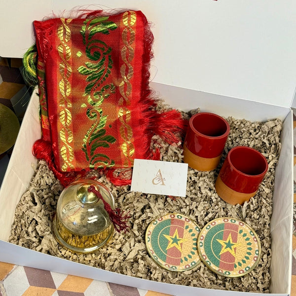 Coffret Cadeau Cameroun Élégance Amazigh Rouge | Édition CAN 2025