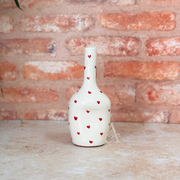 Vase Tayri cœur rouge