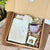 Coffret cadeau artisanal blanc taupe