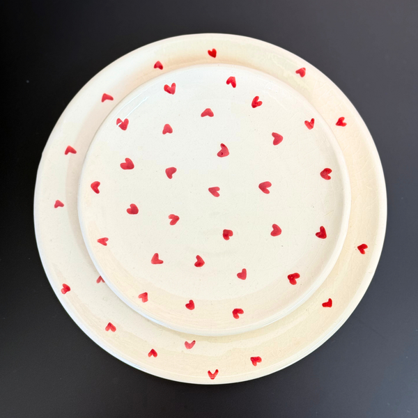 Set assiettes Tayri cœur (2 pièces)
