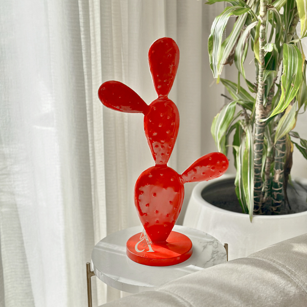 Grand Cactus en métal coloré