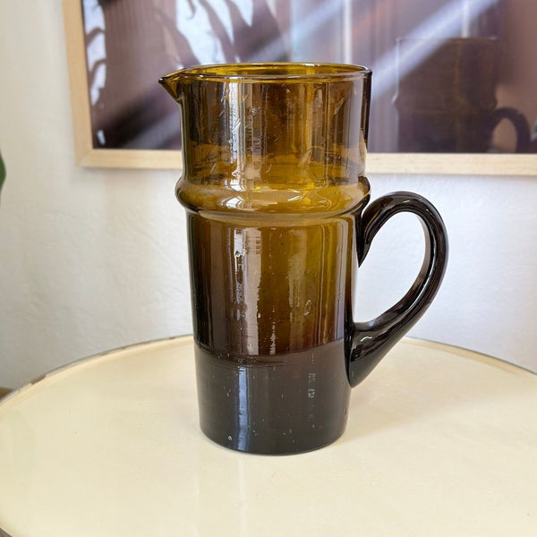 Carafe verre beldi ambre - Ajbir