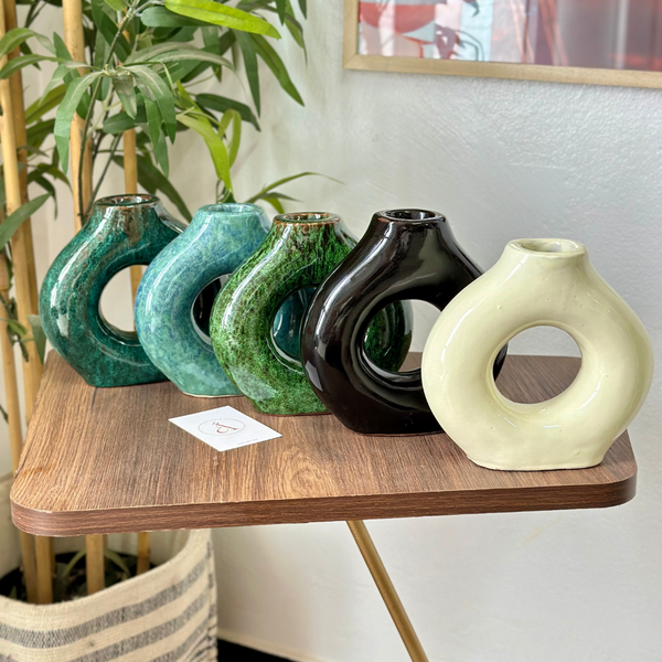 Vase artisanal Tafoukt vernis petit