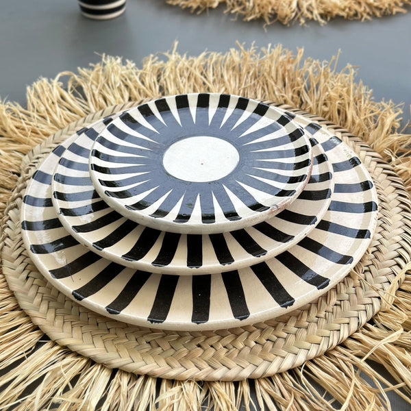 Set assiettes Tafoukt noir (6 pièces)