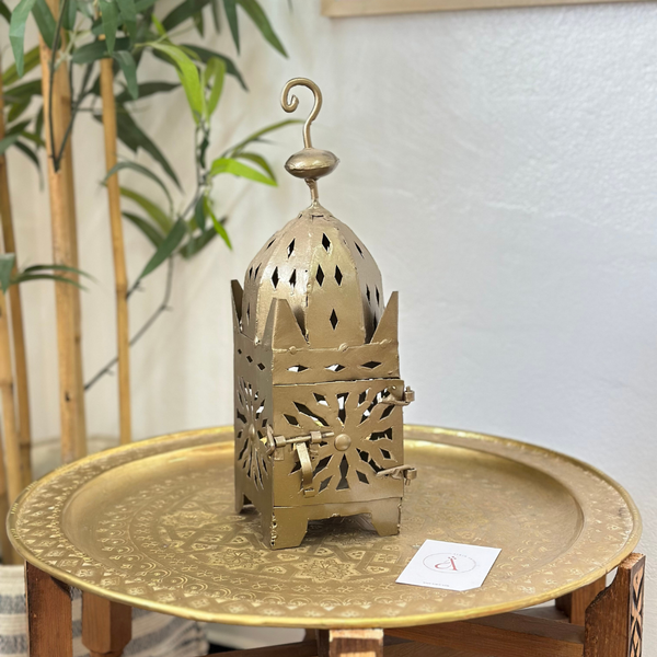Lanterne artisanale Marocaine en métal colorée