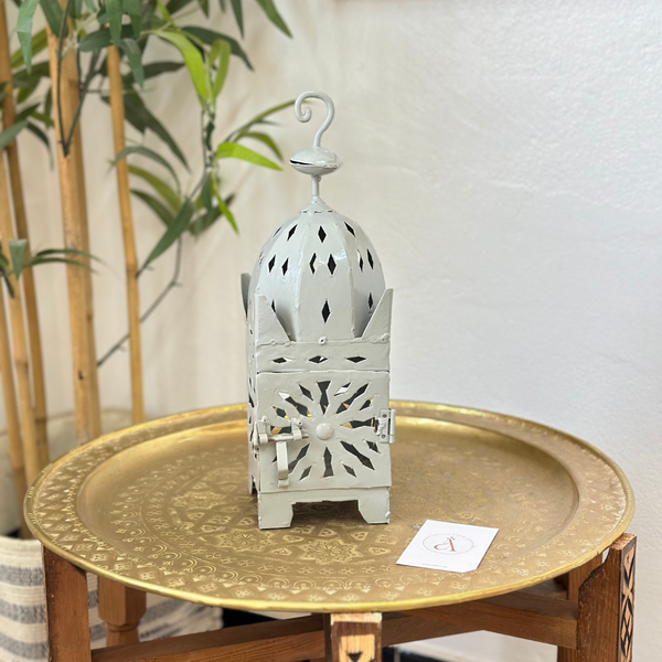 Lanterne artisanale Marocaine en métal colorée