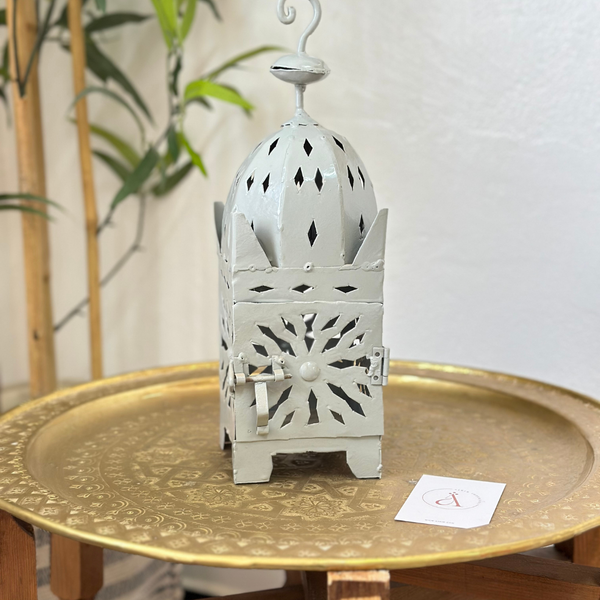 Lanterne artisanale Marocaine en métal colorée