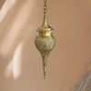 Suspension traditionnelle artisanale en laiton doré Larme