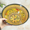 Grand Saladier Artisanal aux Motifs Nakch Marocain