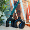 Duo de vases noirs