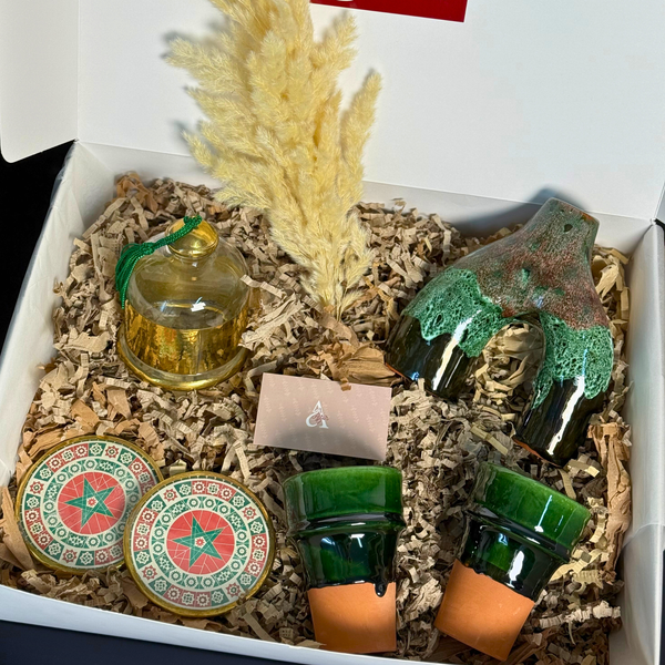 Coffret cadeau artisanal Jardin d'Atlas Maroc – Édition CAN 2025